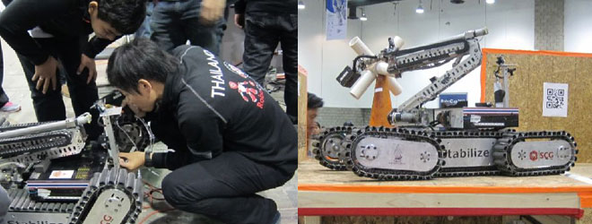 ทีม Stabilize โชว์ผลงานในการแข่งขันหุ่นยนต์โลก 2012
